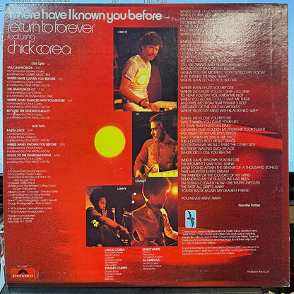 Where Have I Known You Before (VINYL) | Near Mint (NM) Very Good Plus (VG+) - JAZZ / USED *NEAR MINT*
