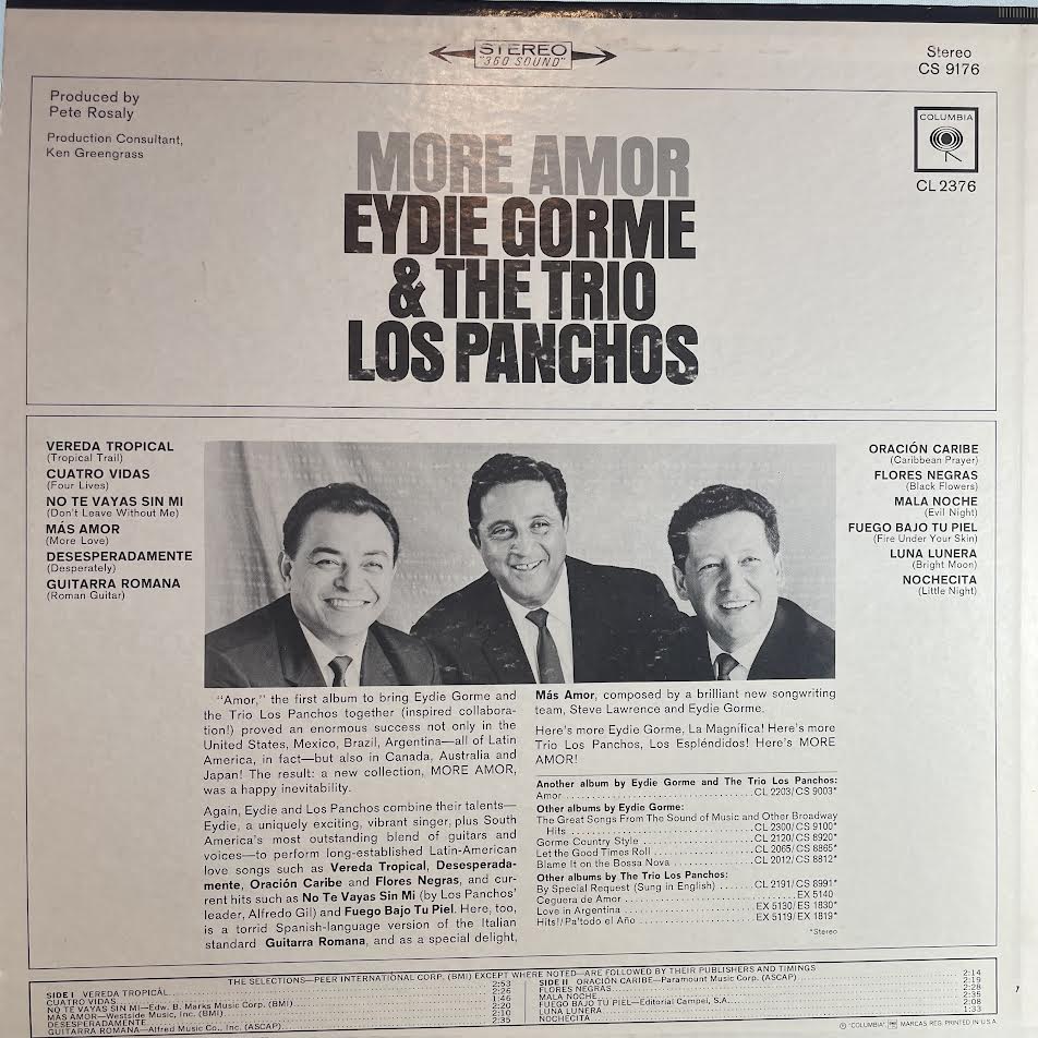 More Amor (VINYL) | Near Mint (NM) Excellent+ (EX+) - JAZZ / USED *NEAR MINT*