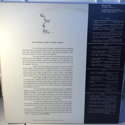 The Best Of Ella Fitzgerald (2xVINYL) | Near Mint (NM or M-) Excellent+ (EX+) - JAZZ / USED *NEAR MINT*