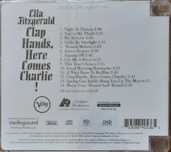 Clap Hands, Here Comes Charlie! (SACD) | Near Mint (NM) Near Mint (NM) - JAZZ / USED *NEAR MINT*