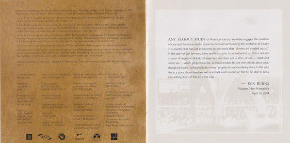 Unforgivable Blackness - The Rise And Fall Of Jack Johnson (CD) | Near Mint (NM or M-) Near Mint (NM or M-) - JAZZ / USED *NEAR MINT*