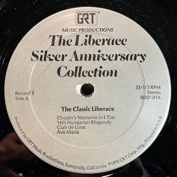 Liberace - The Liberace Silver Anniversary Collection (5x VINYL BOXSET GRT ‎– 9D07) | USED Near Mint (NM or M-) Excellent (EX) - JAZZ / USED *NEAR MINT*