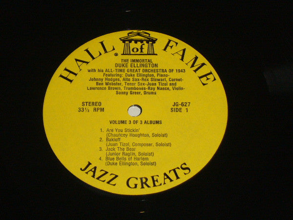 Duke Ellington - The Immortal Duke Ellington Volume 3 Of 3 Albums | Near Mint (NM) Near Mint (NM) - JAZZ / USED *NEAR MINT*