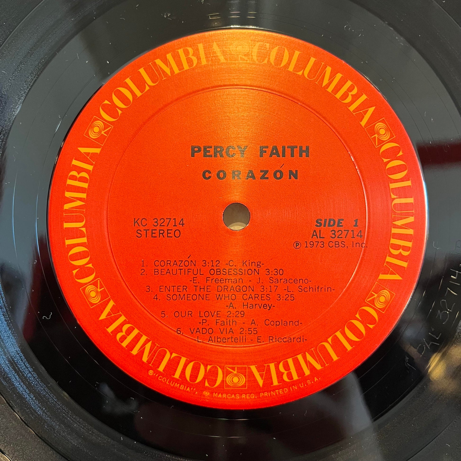 Percy Faith & His Orchestra - Corazón | Near Mint (NM) Excellent (EX) - JAZZ / USED *NEAR MINT*