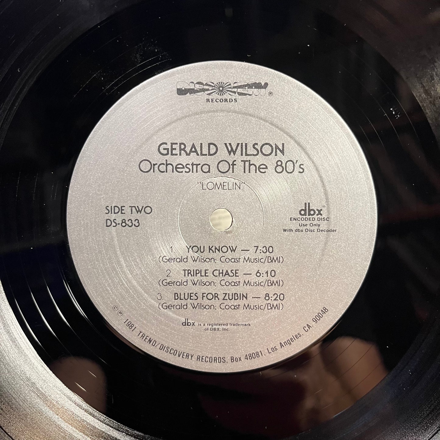 Gerald Wilson Orchestra Of The 80's - Lomelin *DBX* | Near Mint (NM) Excellent (EX) - JAZZ / USED *NEAR MINT*
