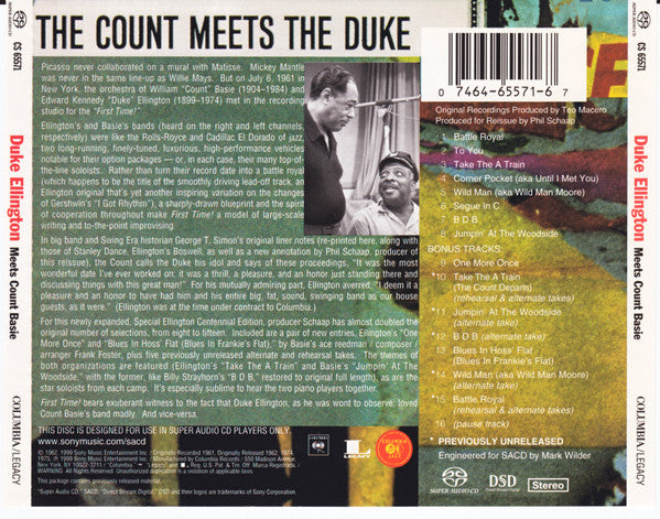 First Time! The Count Meets The Duke (SACD) | Near Mint (NM or M-) Near Mint (NM or M-) - JAZZ / USED *NEAR MINT*