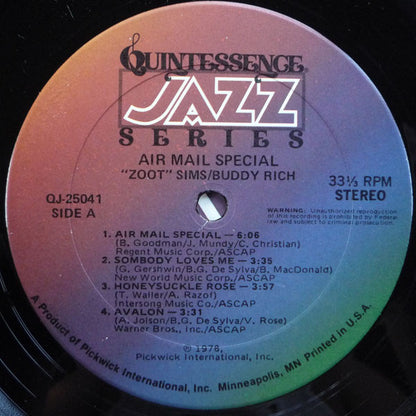 Zoot Sims - Air Mail Special | Near Mint (NM) Near Mint (NM) - JAZZ / USED *NEAR MINT*