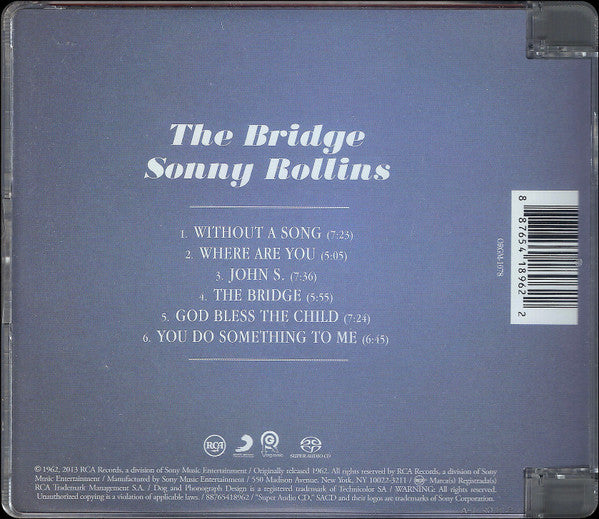 Sonny Rollins - The Bridge (SACD) | Near Mint (NM) Near Mint (NM) - JAZZ / USED *NEAR MINT*