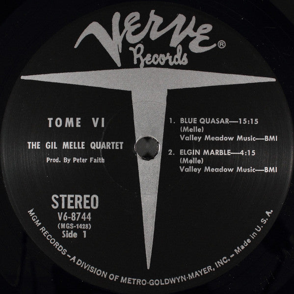 Gil Mellé - Tome VI (VINYL LP) | Near Mint (NM or M-) Very Good Plus Plus (VG++) - JAZZ / USED *NEAR MINT*