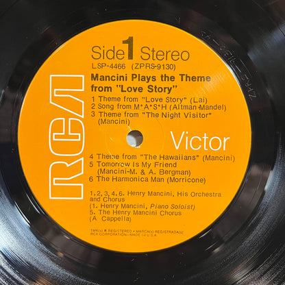 Mancini Plays The Theme From "Love Story" (VINYL) | Near Mint (NM) Excellent+ (EX+) - JAZZ / USED *NEAR MINT*
