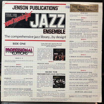 Various - New Music For Jazz Ensemble Vol. VII (VINYL LP JENSON PUBLICATIONS INC. JP-2900 1982) | USED Near Mint (NM or M-) Excellent+ (EX+) - JAZZ / USED *NEAR MINT*
