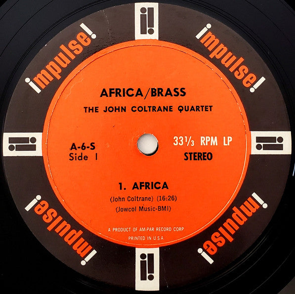 The John Coltrane Quartet - Africa / Brass (VINYL LP WAXTIME IN COLOR 950686 2019) | USED Near Mint (NM or M-) Near Mint (NM) - JAZZ / USED *NEAR MINT*