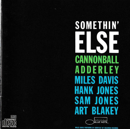 Somethin' Else (CD) | Near Mint (NM) Near Mint (NM) - JAZZ / USED *NEAR MINT*