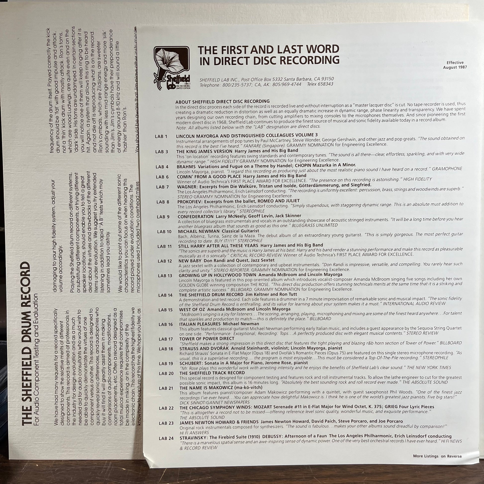 The Sheffield Drum Record (VINYL) | Near Mint (NM) Near Mint (NM) - JAZZ / USED *NEAR MINT*