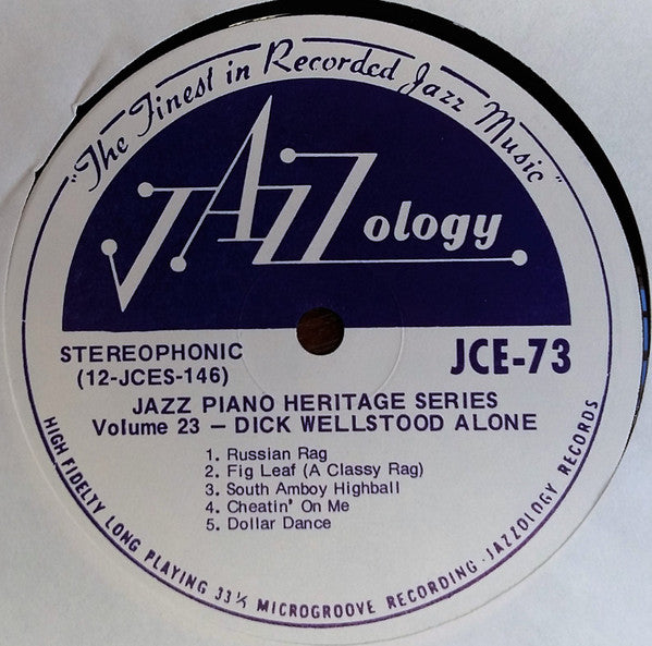 Dick Wellstood - Alone | Near Mint (NM) Near Mint (NM) - JAZZ / USED *NEAR MINT*