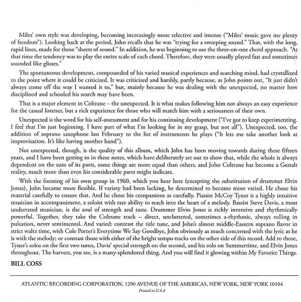 My Favorite Things (SACD) | Near Mint (NM or M-) Near Mint (NM or M-) - JAZZ / USED *NEAR MINT*