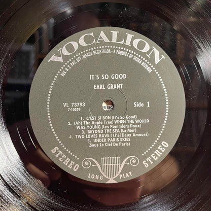 Earl Grant - It's So Good | Near Mint (NM) Excellent (EX) - JAZZ / USED *NEAR MINT*