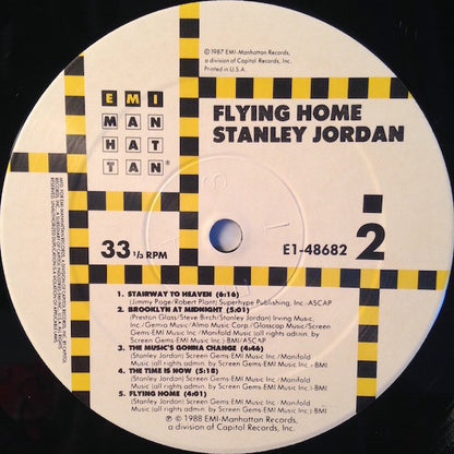 Stanley Jordan - Flying Home | Near Mint (NM) Excellent (EX) - JAZZ / USED *NEAR MINT*