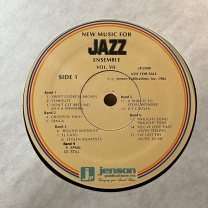 Various - New Music For Jazz Ensemble Vol. VII (VINYL LP JENSON PUBLICATIONS INC. JP-2900 1982) | USED Near Mint (NM or M-) Excellent+ (EX+) - JAZZ / USED *NEAR MINT*
