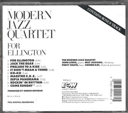 For Ellington (CD) | Near Mint (NM) Near Mint (NM) - JAZZ / USED *NEAR MINT*