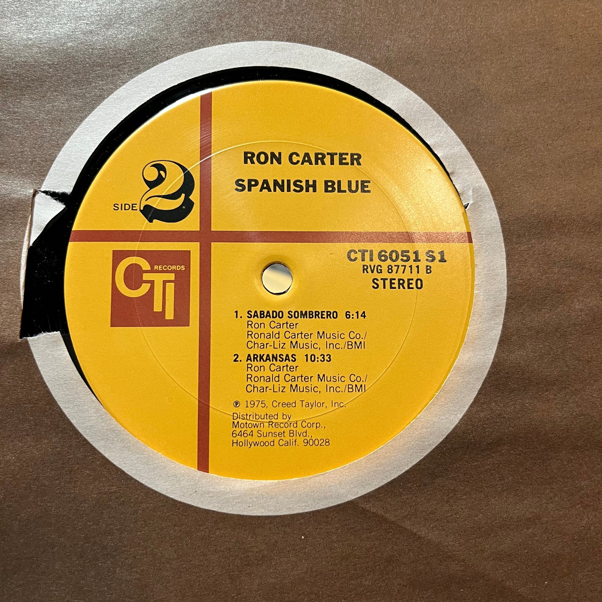 Ron Carter - Spanish Blue (VINYL LP CTI CTI 6051 S1 1975) | USED Near Mint (NM or M-) Excellent+ (EX+) - JAZZ / USED *NEAR MINT*