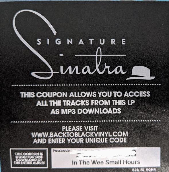 Frank Sinatra - In The Wee Small Hours (VINYL) | Near Mint (NM) Near Mint (NM) - JAZZ / USED *NEAR MINT*