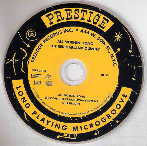 The Red Garland Quintet - All Mornin' Long (SACD) | Near Mint (NM) Near Mint (NM) - JAZZ / USED *NEAR MINT*