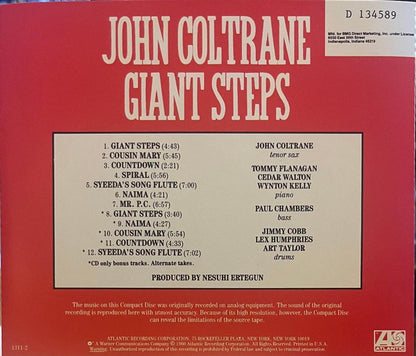 Giant Steps (CD) | Near Mint (NM) Near Mint (NM) - JAZZ / USED *NEAR MINT*