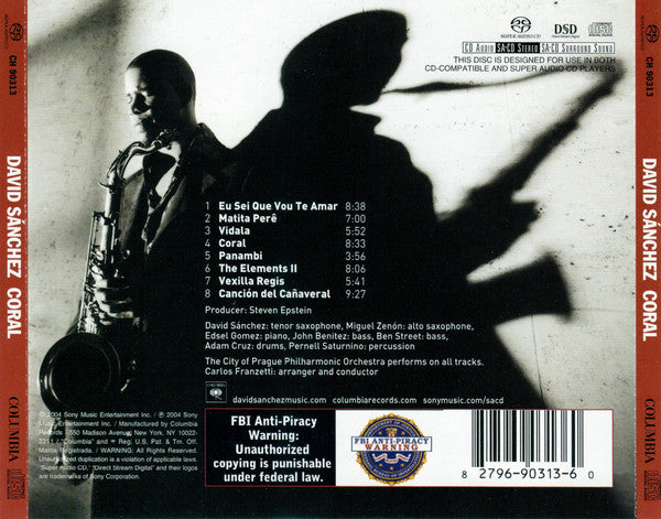 David Sanchez - Coral (SACD) | Near Mint (NM) Near Mint (NM) - JAZZ / USED *NEAR MINT*