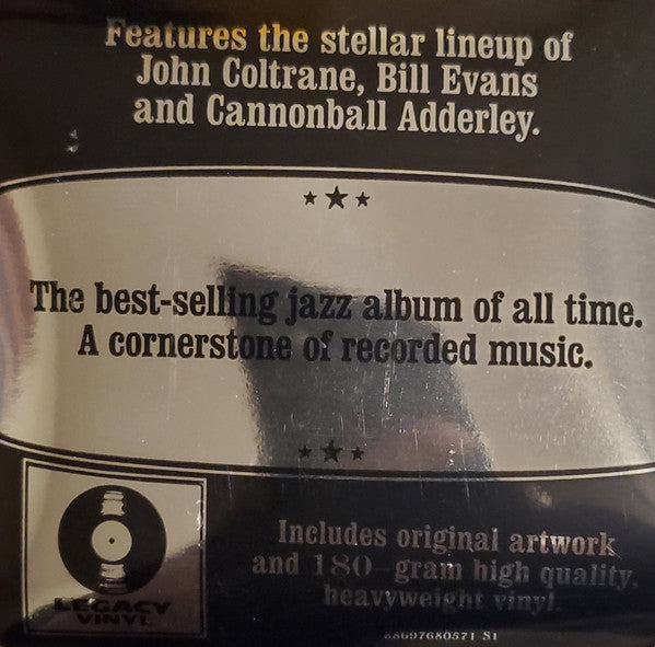 Miles Davis - Kind Of Blue (VINYL LP LEGACY 88697680571) | Near Mint (NM or M-) Near Mint (NM) - JAZZ / USED *NEAR MINT*