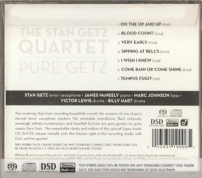 Pure Getz (SACD) | Near Mint (NM or M-) Near Mint (NM or M-) - JAZZ / USED *NEAR MINT*