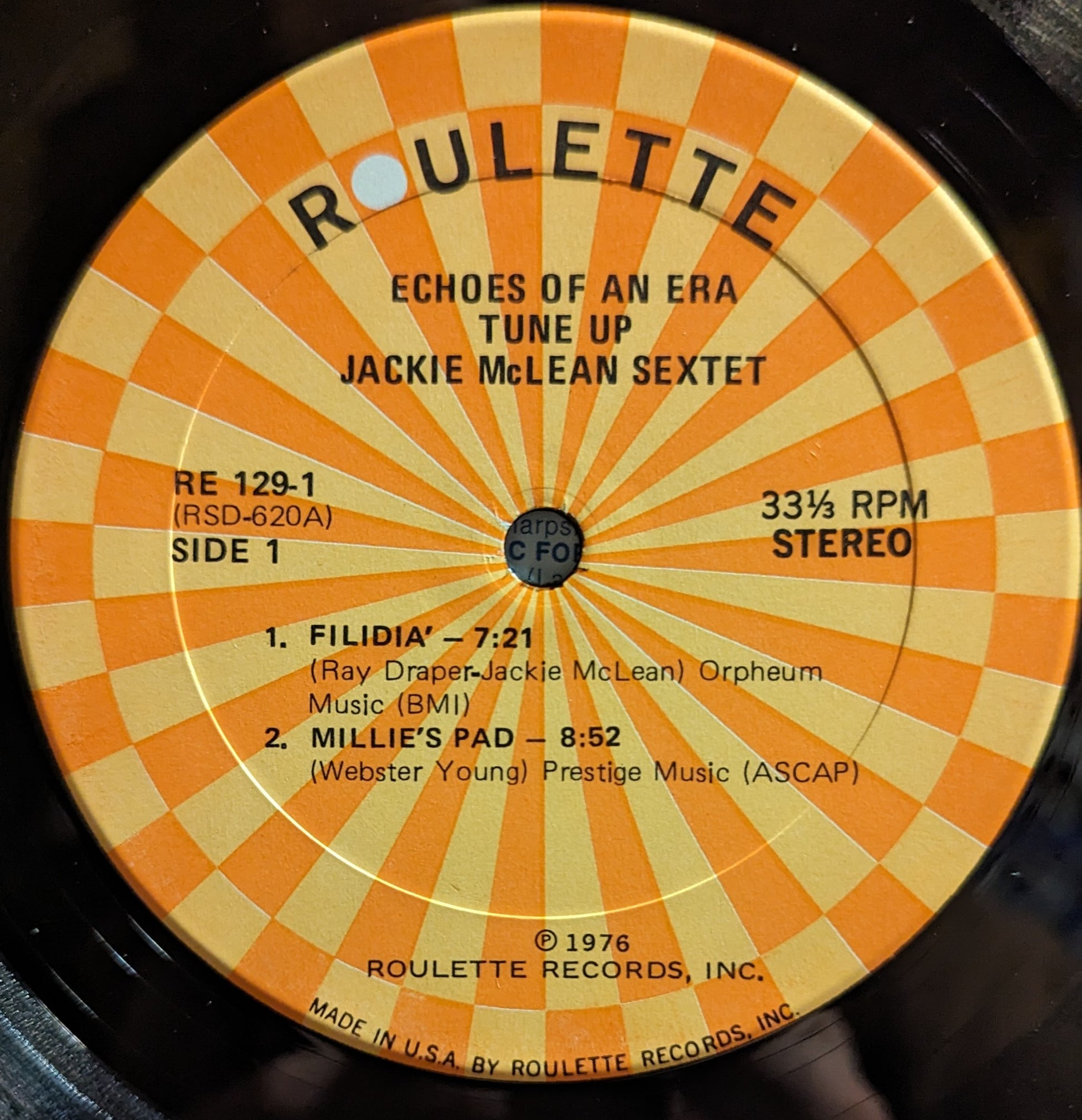 Jackie McLean Sextet - Tune Up | Near Mint (NM) Excellent (EX) - JAZZ / USED *NEAR MINT*