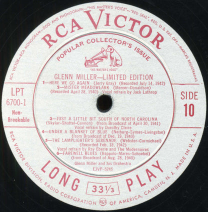 Glenn Miller And His Orchestra - Limited Edition | Very Good Plus (VG+) Near Mint (NM) - JAZZ / USED *VERY GOOD++*