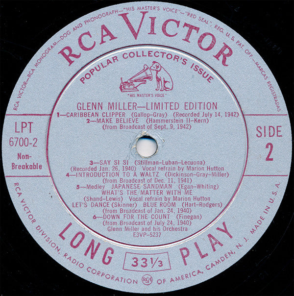 Glenn Miller And His Orchestra - Limited Edition | Very Good Plus (VG+) Near Mint (NM) - JAZZ / USED *VERY GOOD++*
