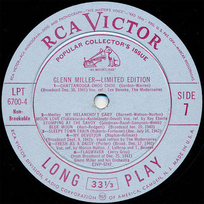 Glenn Miller And His Orchestra - Limited Edition | Very Good Plus (VG+) Near Mint (NM) - JAZZ / USED *VERY GOOD++*
