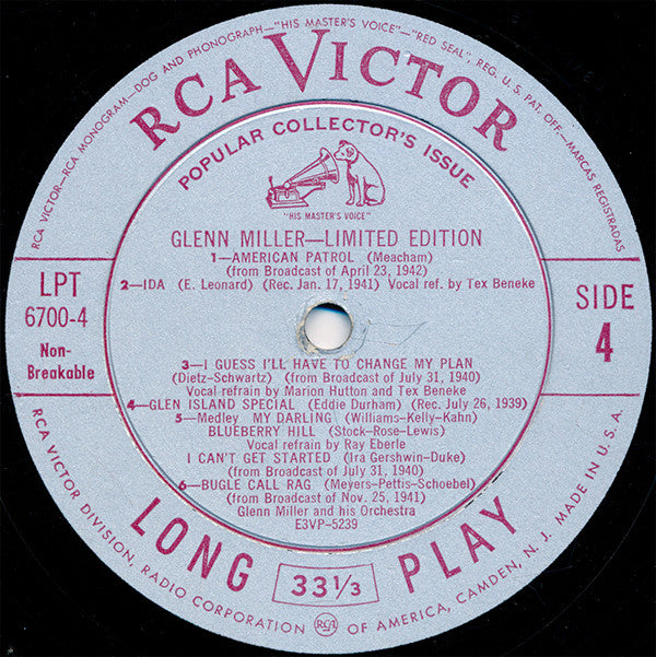 Glenn Miller And His Orchestra - Limited Edition | Very Good Plus (VG+) Near Mint (NM) - JAZZ / USED *VERY GOOD++*