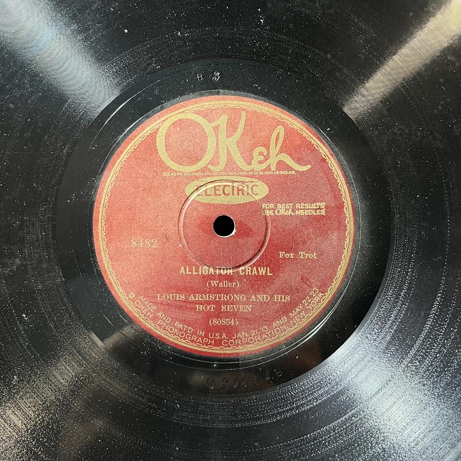Louis Armstrong & His Hot Seven - Willie the Weeper / Alligator Crawl (10" 78RPM) | Very Good Plus (VG+) Very Good Plus (VG+) - JAZZ / USED *VERY GOOD+*
