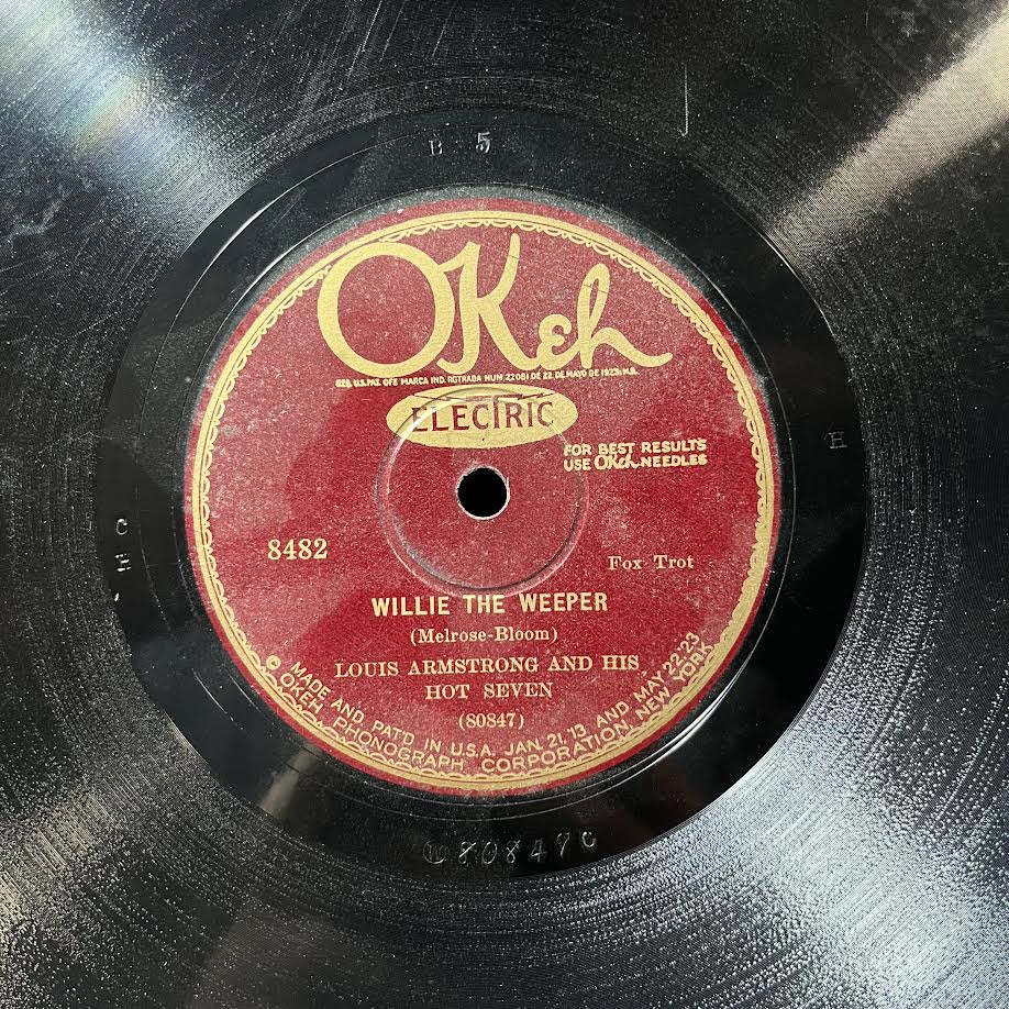 Louis Armstrong & His Hot Seven - Willie the Weeper / Alligator Crawl (10" 78RPM) | Very Good Plus (VG+) Very Good Plus (VG+) - JAZZ / USED *VERY GOOD+*