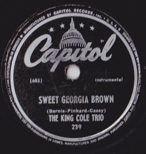 Sweet Georgia Brown / It Is Better To Be By Yourself (10" 78RPM RECORD) | Very Good Plus (VG+) Generic - JAZZ / USED *VERY GOOD+*