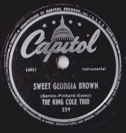 Sweet Georgia Brown / It Is Better To Be By Yourself (10" 78RPM RECORD) | Very Good Plus (VG+) Generic - JAZZ / USED *VERY GOOD+*