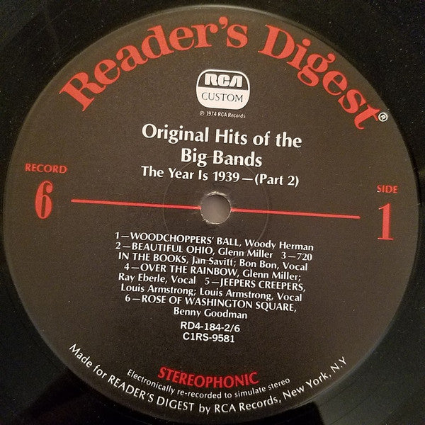 Various - Original Hits Of The Big Bands *BOX* | Very Good Plus (VG+) Very Good Plus (VG+) - JAZZ / USED *VERY GOOD++*
