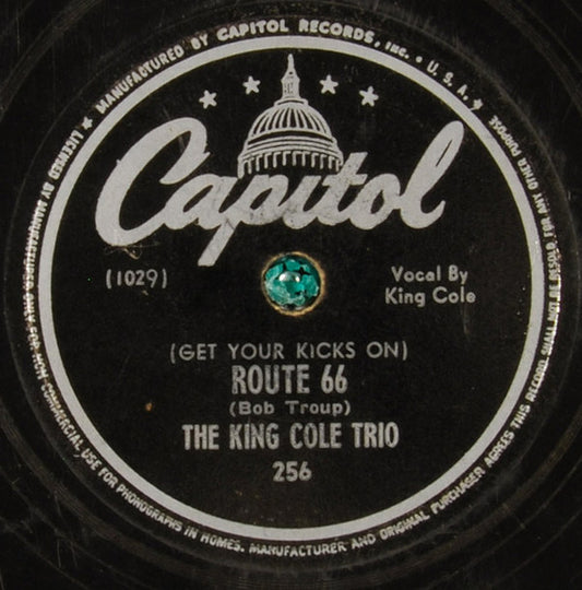 (Get Your Kicks On) Route 66 / Everyone Is Sayin' Hello Again (Why Must We Say Goodbye?)(10" 78RPM) | Very Good (VG) Generic - JAZZ / USED *VERY GOOD+*