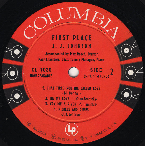J.J. Johnson - First Place | Very Good Plus (VG+) Very Good (VG) - JAZZ / USED *VERY GOOD+*