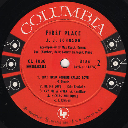 J.J. Johnson - First Place | Very Good Plus (VG+) Very Good (VG) - JAZZ / USED *VERY GOOD+*