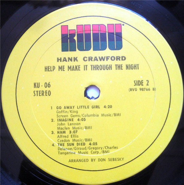 Hank Crawford - Help Me Make It Through The Night | Very Good Plus (VG+) Excellent (EX) - JAZZ / USED *VERY GOOD+*