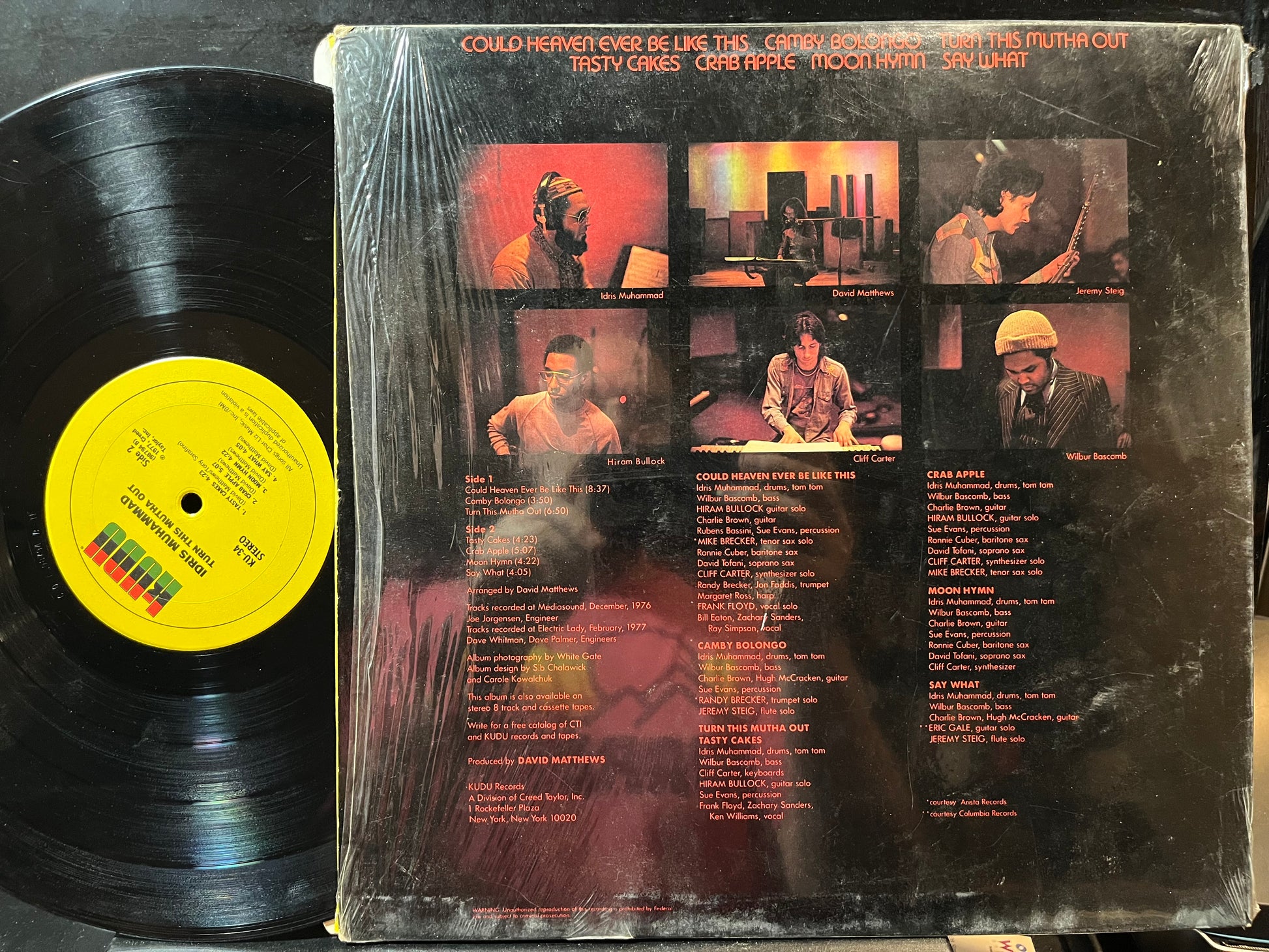 Idris Muhammad - Turn This Mutha Out (VINYL LP Kudu 34) | NEW Very Good (VG) Near Mint (NM) - JAZZ / USED *VERY GOOD+*