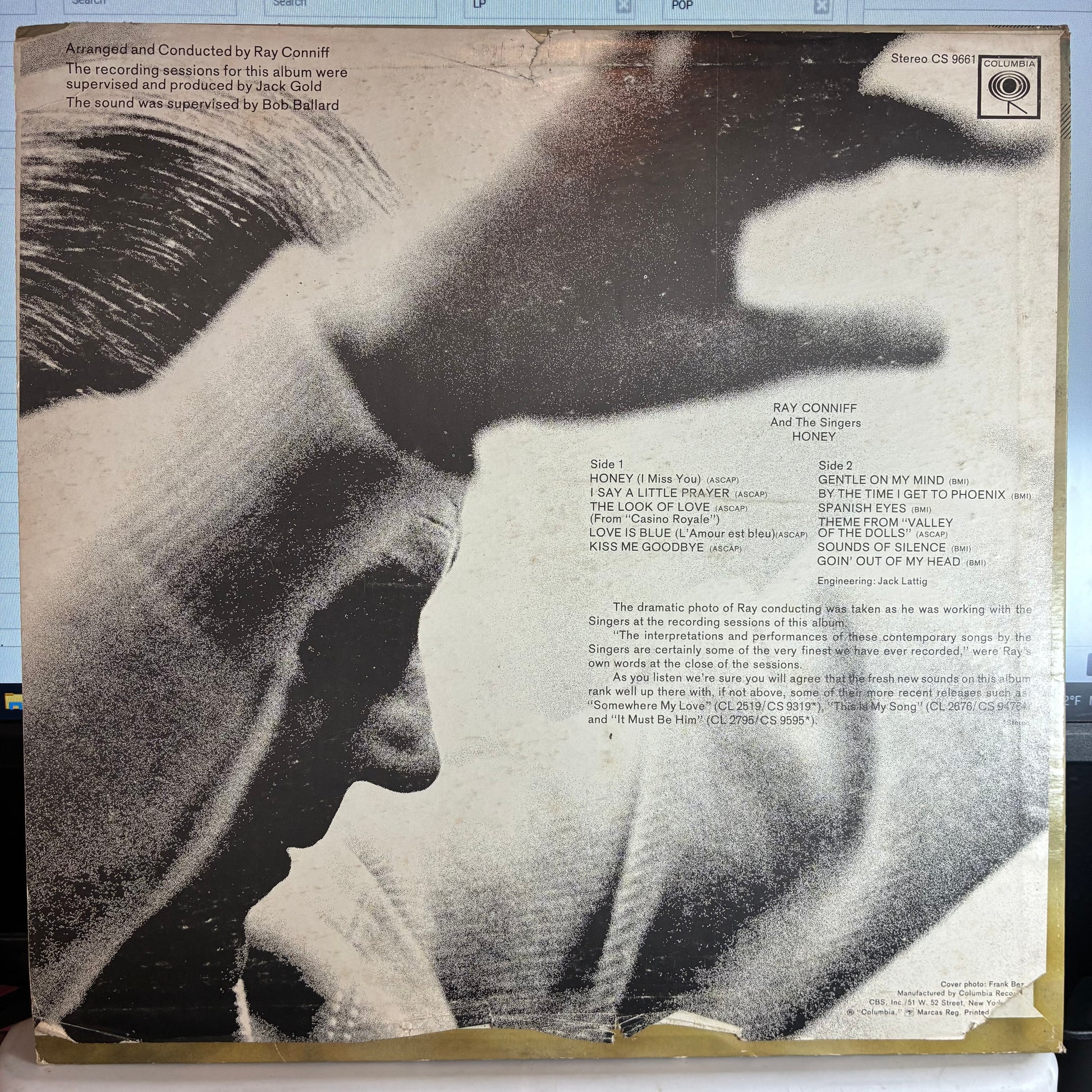 Honey (VINYL) | Very Good Plus (VG+) Very Good Plus (VG+) - JAZZ / USED *VERY GOOD+*