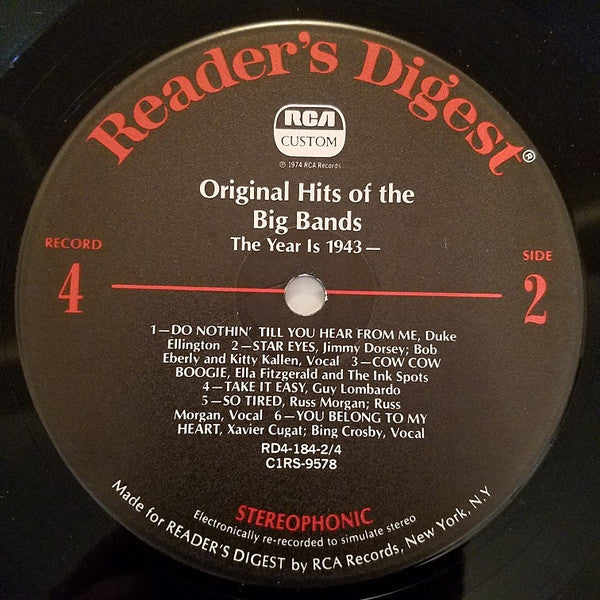Various - Original Hits Of The Big Bands *BOX* | Very Good Plus (VG+) Very Good Plus (VG+) - JAZZ / USED *VERY GOOD++*