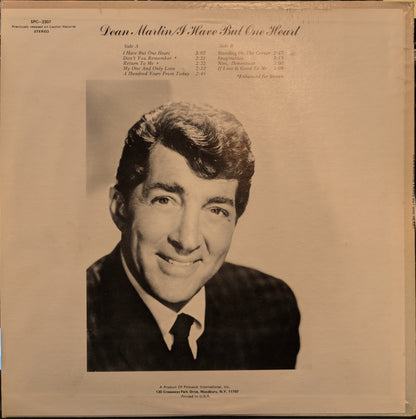 Dean Martin - I Have But One Heart | Very Good Plus (VG+) Excellent (EX) - JAZZ / USED *VERY GOOD+*