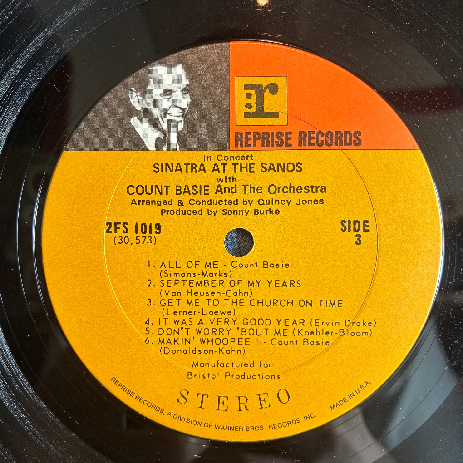 Frank Sinatra - Sinatra At The Sands (2x VINYL) | Very Good Plus (VG+) Very Good Plus (VG+) - JAZZ / USED *VERY GOOD+*